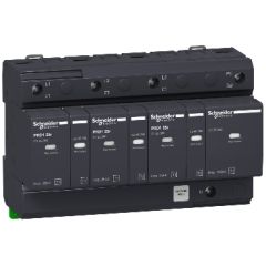 100KA, 3P+N, 1.5KV, Type-1+2, Surge Arrester With Pluggable Cartridge (SPD) - Schneider