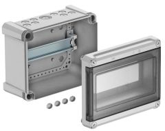 Distribution box, 9 division units‐Polycarbonate; L240xW191xH125 - (Germany) - OBO Bettermann