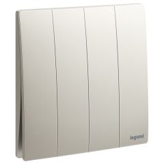 4 Gang 2 Way switch 16AX - Champagne - Legrand