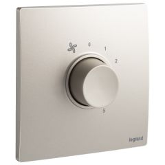 1 Gang 100 watts - 5 speeds Fan controller - 230 volts - Champagne - Legrand