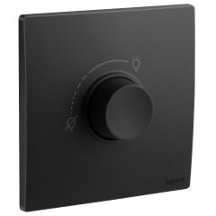 1 Gang LED dimmer - Matt Black