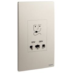2 Gang shaver socket outlet - Champagne - Legrand