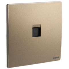 1 Gang BS secondary telephone socket outlet - Dark Bronze - Legrand