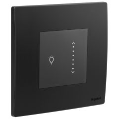 1 Gang Led sliding touch Light dimmer - Matt Black - Legrand