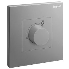 Galion - 1 Gang incandescent LED rotary dimmer - Dark Silver - Legrand