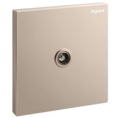 Galion 1 Gang TV female socket outlet - Rose Gold - Legrand