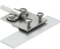 SS Folding clamp up to 5 mm plate thickness, For 8-10mm Conductor - (Germany) - OBO Bettermann