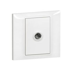 Single TV socket, female type - White - Legrand