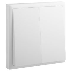 2 Gang 2 Way Switch - White - Legrand