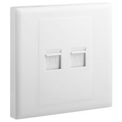 Double RJ45 socket category 6 UTP - White - Legrand