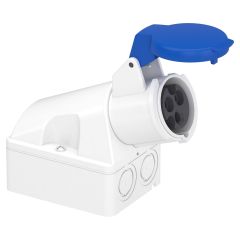 16A Wall Socket 2P + E 200-250V AC IP44 6h - (Italy) - Schneider