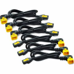 Power Cord Kit (6 ea), Locking, C13 to C14 (90 Degree), 1.2m - APC - Schneider