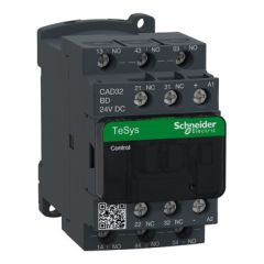 TeSys D control relay - 3 NO + 2NC - 10A, 24 V DC standard coil - Schneider