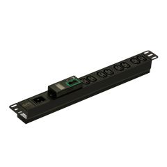 APC Easy Rack PDU, Metered, 1U, 1 Phase, 3.7kW, 230V, 16A, 8 x C13 , C20 inlet - APC - Schneider