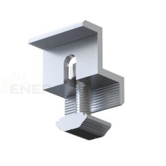 35mm End Clamp Anodized Aluminum, SS304 Screw - (China) - Enerak