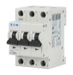 10A, 3P, 15kA, MCB, (C-Curve) - Eaton
