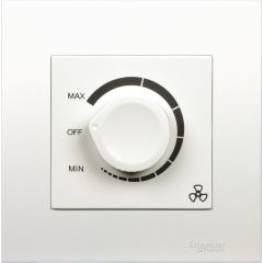 1-Gang, Fan Controller, White - Schneider