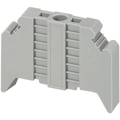 End stop with screw 9.5 mm for DIN rails 35mm - Grey - Schneider