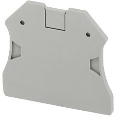 End cover for terminal block, 2.5 to 10 mm², 1x1 screw - Grey - Schneider