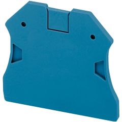 End cover for terminal block, 2.5 to 10 mm², 1x1 screw - Blue - Schneider