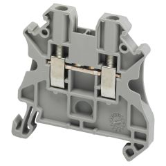 Passthrough terminal block - 2.5mm², 24A, 1x1 screw – Grey - Schneider