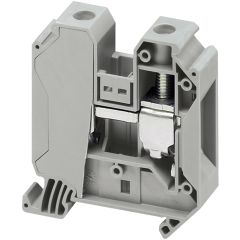 Passthrough terminal block - 35mm², 125A, 1x1 screw - Grey - Schneider