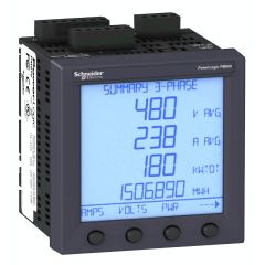 PM810MG, Advance Energy Meter, Output - 1 Digital (Static); Accuracy Class-0.5S (Integrated display) - Schneider