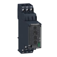 3 Phase Control Relay RM22-TR , 2 C/O Overvoltage , Undervoltage detection, Phase sequence, Phase failure detection - Schneider