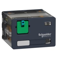 Power plug-in relay, 15 A, 4 CO, with LED, 24 V DC - Schneider