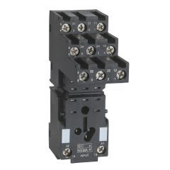 Socket, separate contact, 10 A, relay type RXM3, screw connector - Schneider
